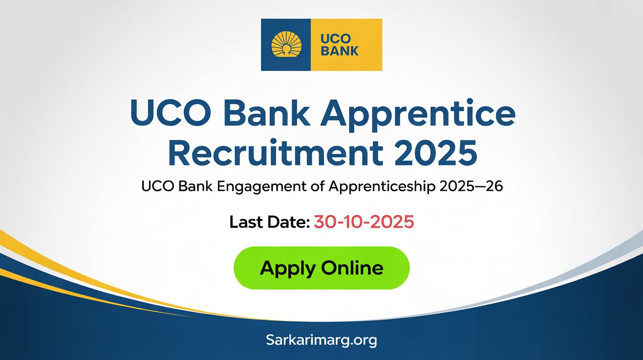 UCO Bank Apprentice Recruitment 2025