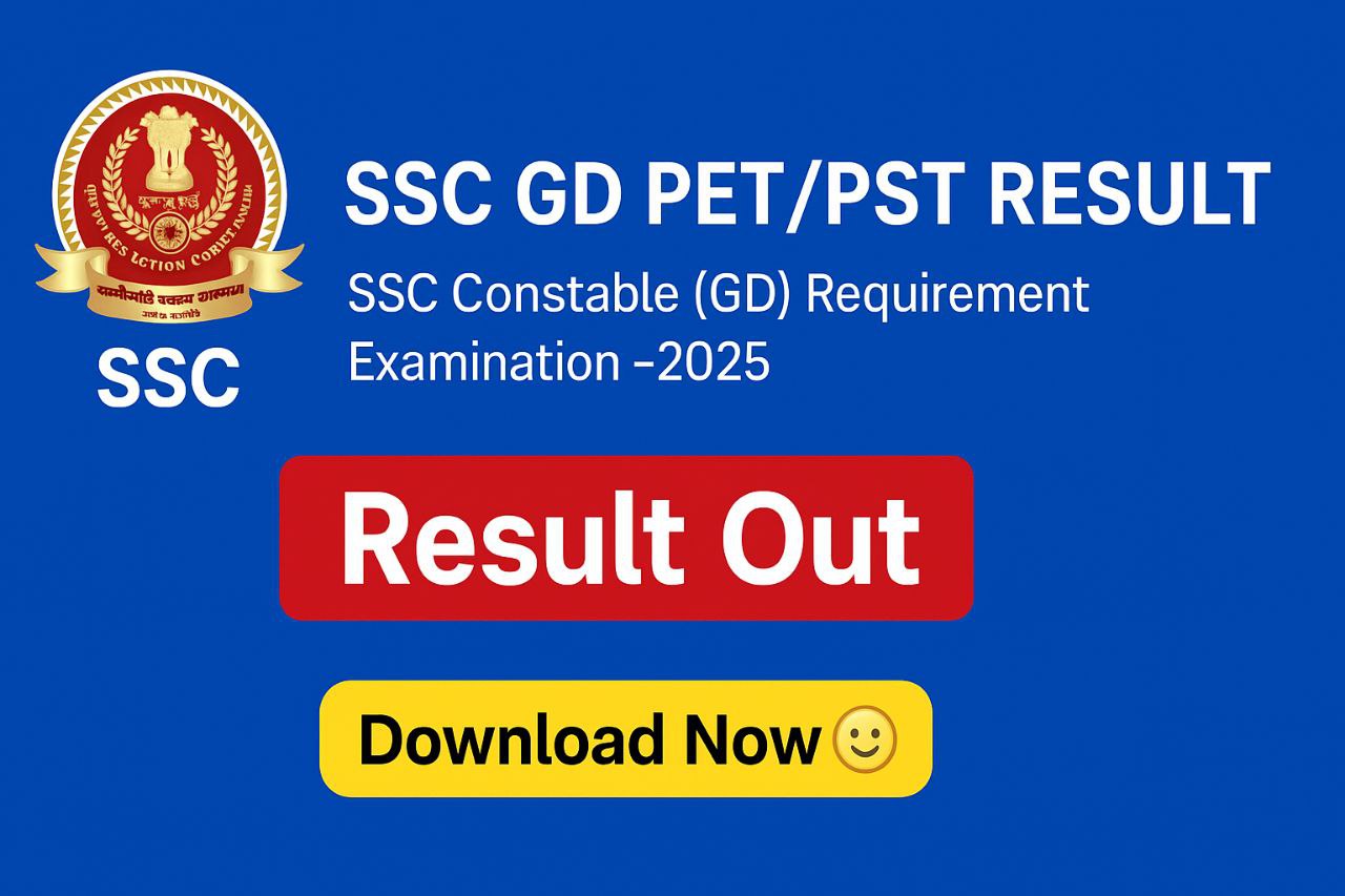 SSC GD PET PST Result 2025