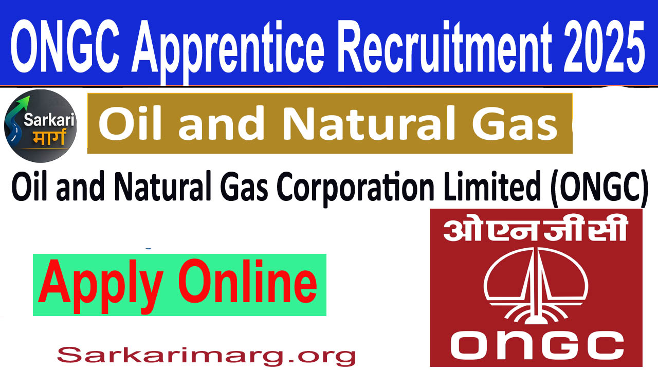 ONGC Apprentice Online Form 2025