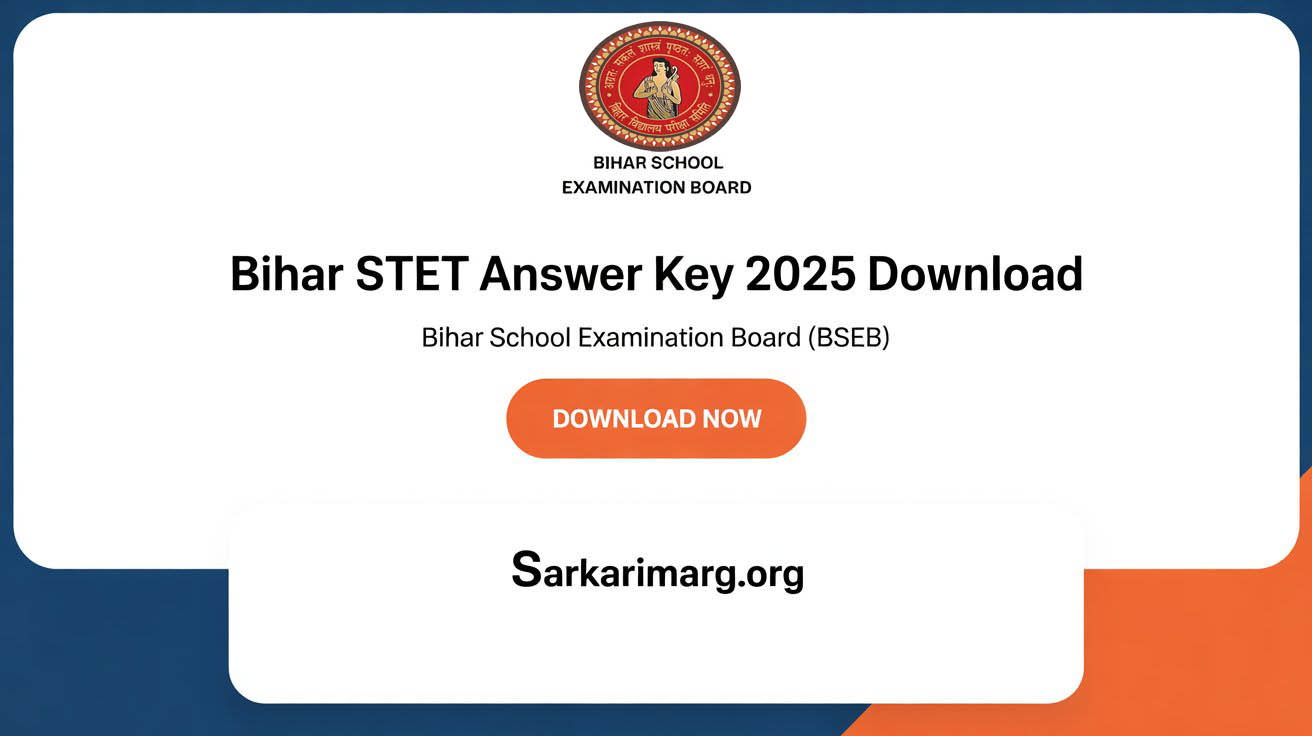 Bihar STET Answer Key 2025 Download